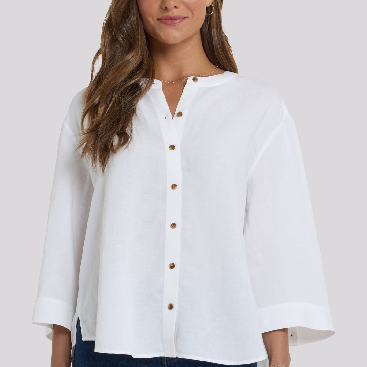 Maggie Oversize Blouse - Optic White