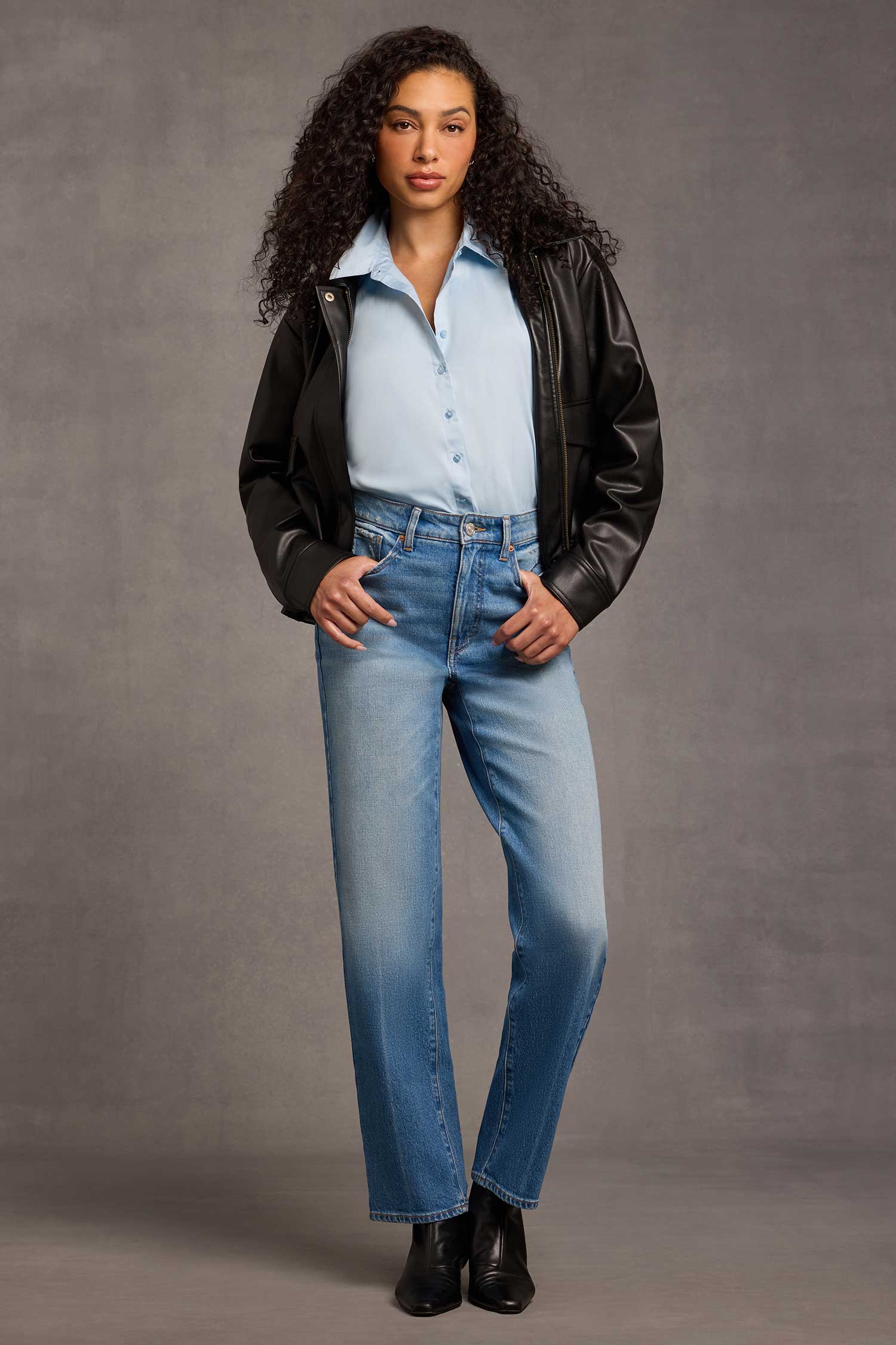 NYDJ Kasey Stovepipe Jeans With Super High Rise And 32" Inseam - Joaquin