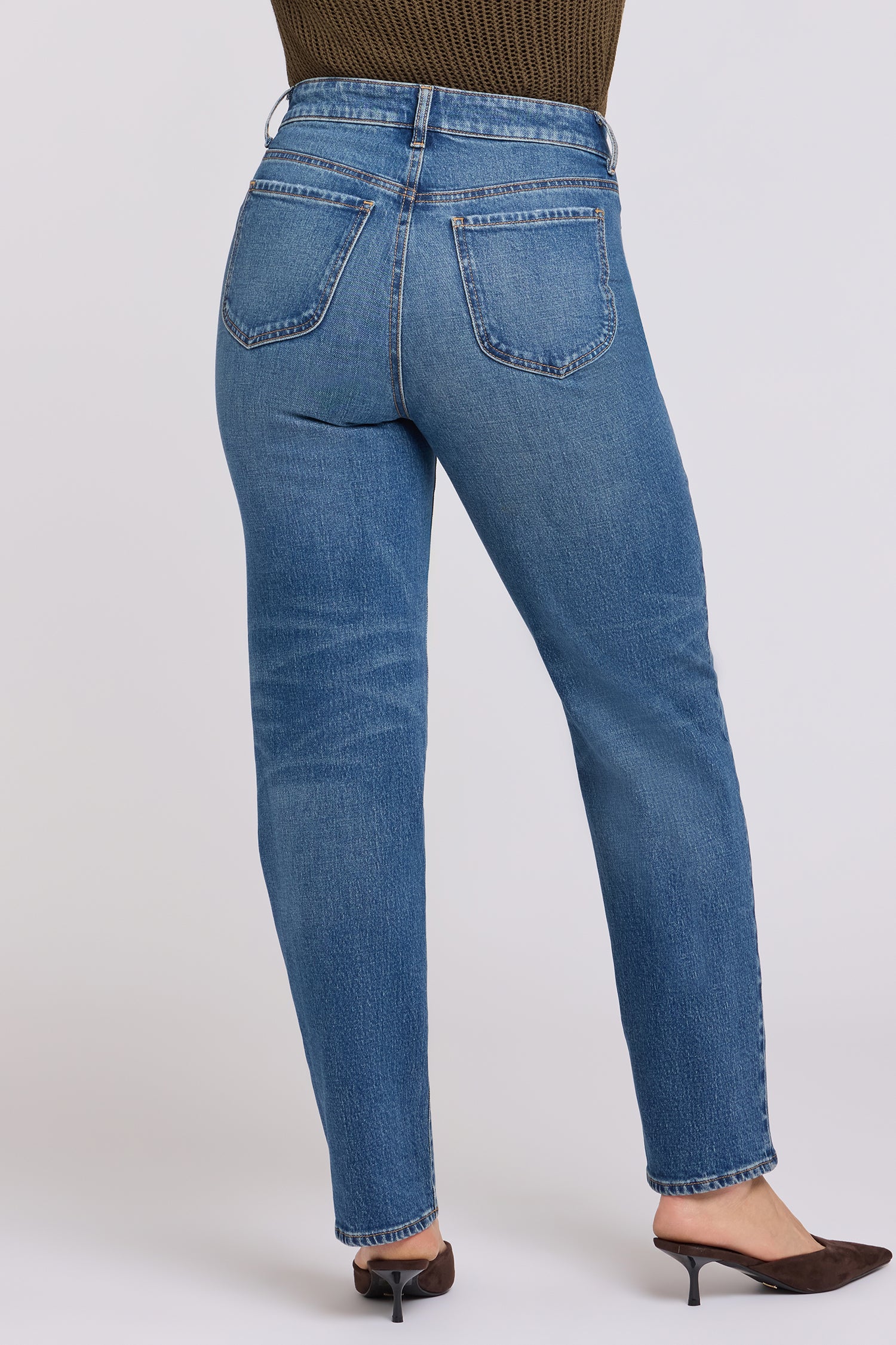 NYDJ Kasey Stovepipe Jeans With Super High Rise And 32" Inseam - Aster