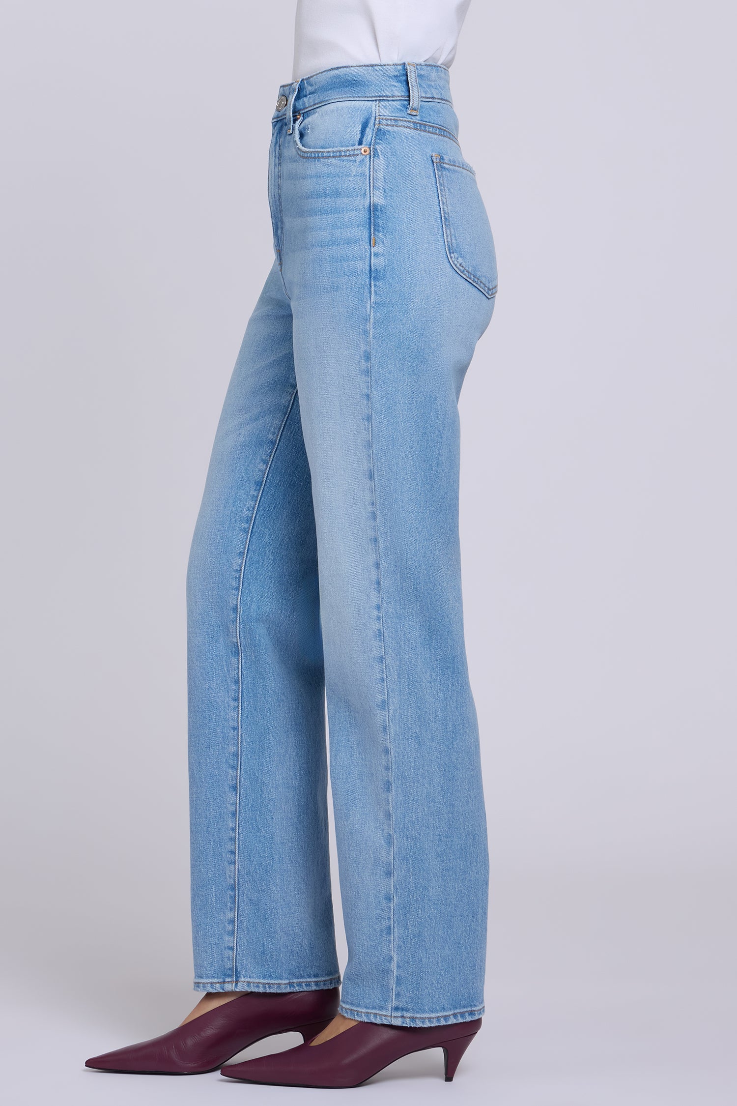 NYDJ Kasey Stovepipe Jeans With Super High Rise And 32" Inseam - Trefoil