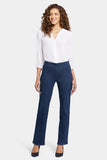 NYDJ Bailey Relaxed Straight Pull-On Jeans  - Palace