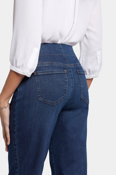 NYDJ Bailey Relaxed Straight Pull-On Jeans  - Palace