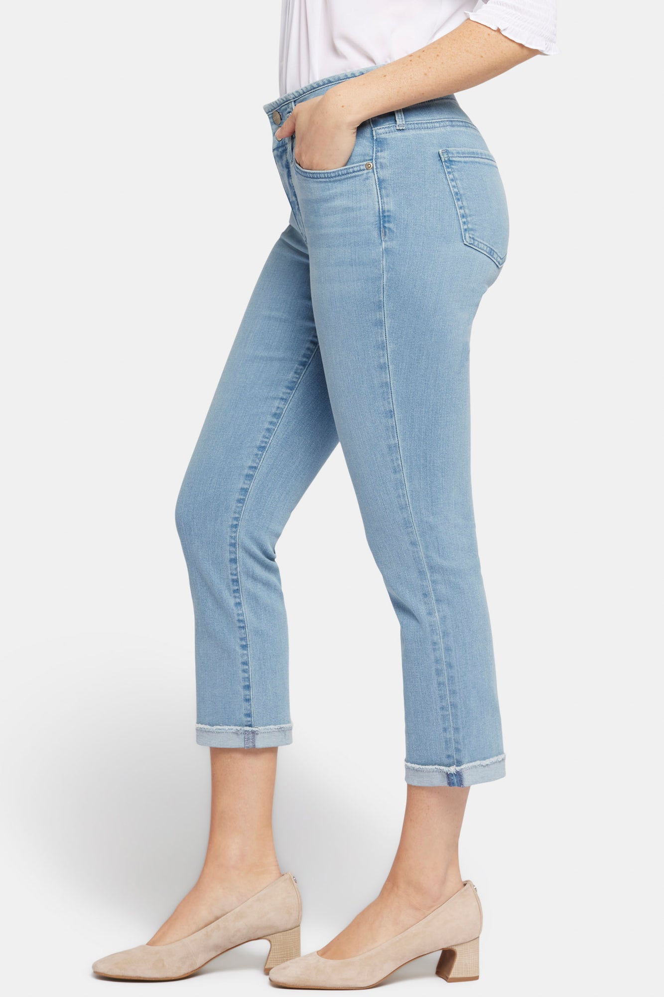 NYDJ Chloe Capri Jeans With Cuffs - Kingston