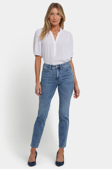 NYDJ Sheri Slim Jeans With High Rise - Parisian Sky