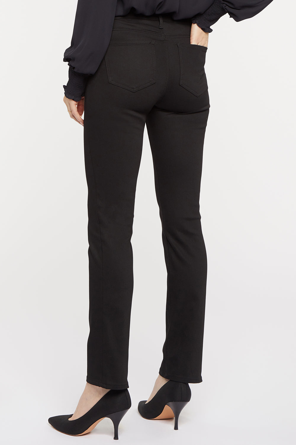 NYDJ Sheri Slim Jeans In BlackLast™ Denim - Black Rinse