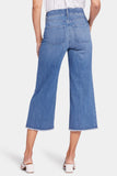 NYDJ Patchie Wide Leg Capri Jeans With Frayed Hems - Compass