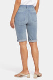 NYDJ Briella 11 Inch Denim Shorts With Roll Cuffs - Thistle Falls