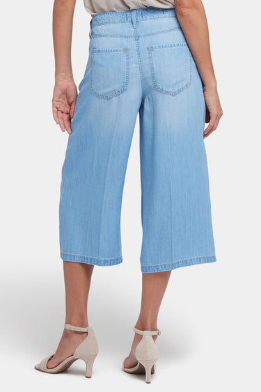 NYDJ Amelia Denim Culottes With High Rise - Canary Beach