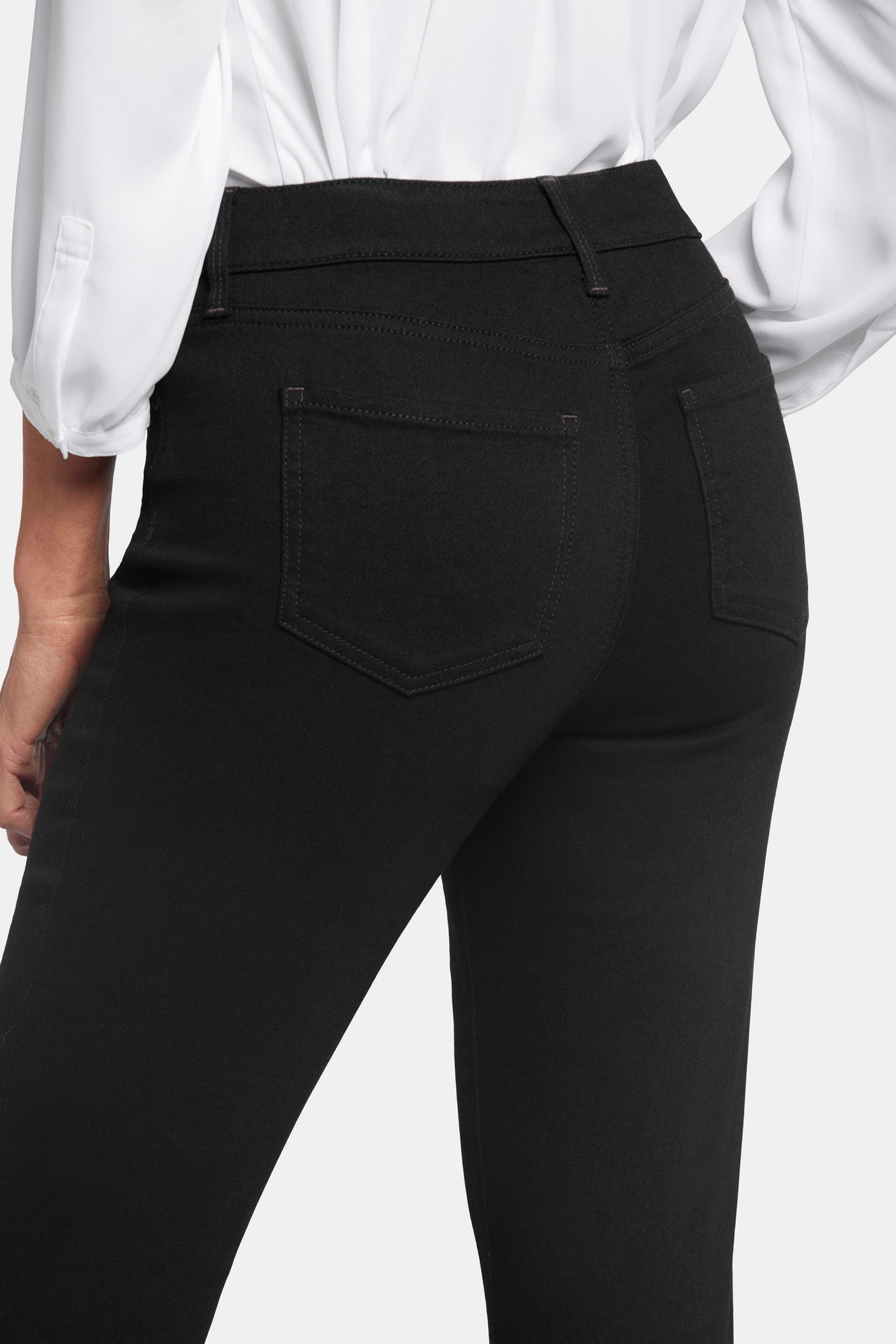 NYDJ Ellison Straight Jeans With High Rise - Black