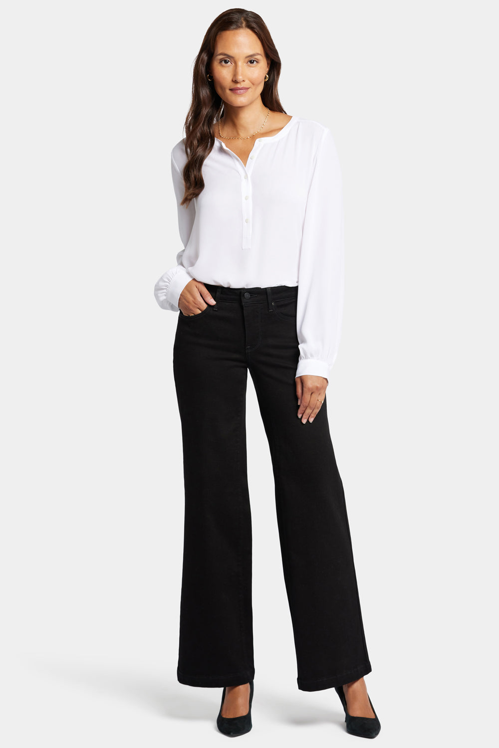 NYDJ Teresa Wide Leg Jeans in Tall With 36