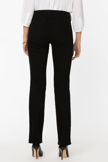 NYDJ Marilyn Straight Jeans In Long Inseam  - Black