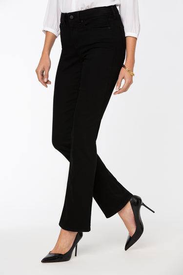NYDJ Marilyn Straight Jeans In Long Inseam  - Black