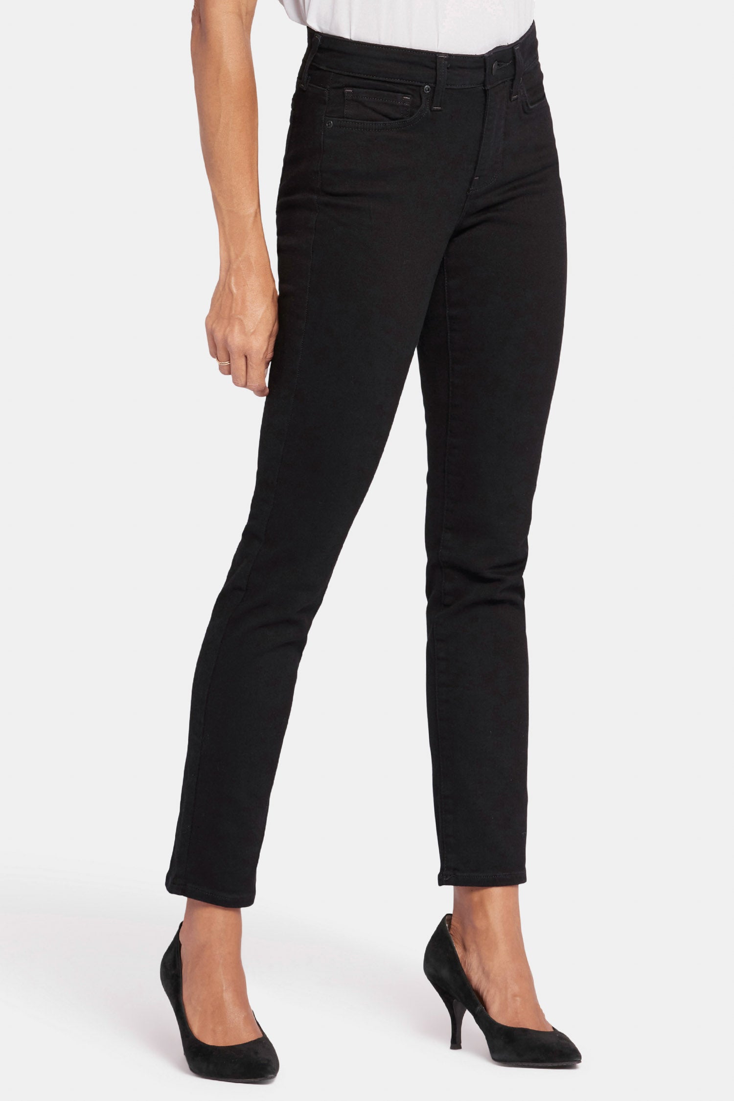 NYDJ Sheri Slim Jeans  - Black