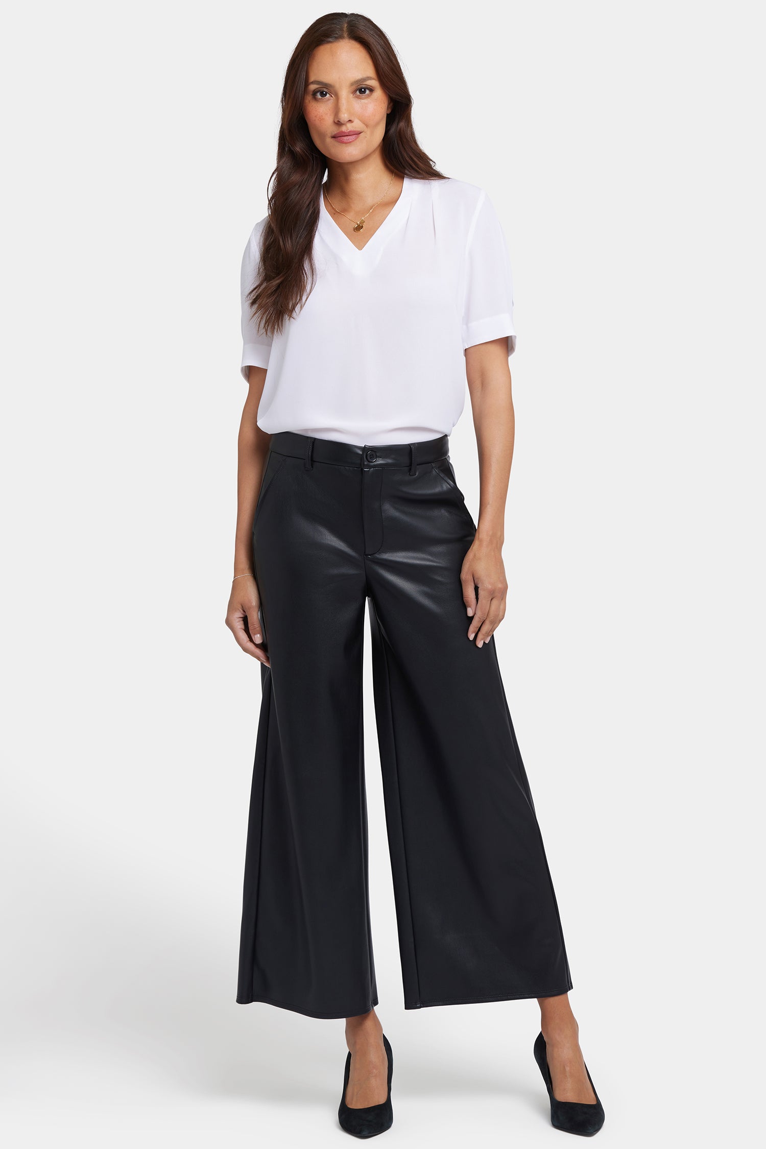 Vegan Stretch Leather Morgan Trouser Pants Sculpt-Her™ Collection