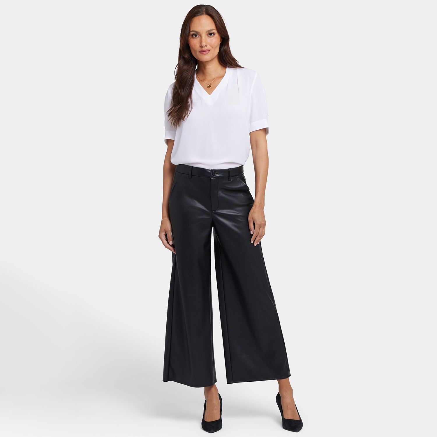 Vegan Stretch Leather Morgan Trouser Pants Sculpt-Her™ Collection