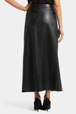 NYDJ Faux Leather High Rise Long Skirt Sculpt-Her™ Collection - Black