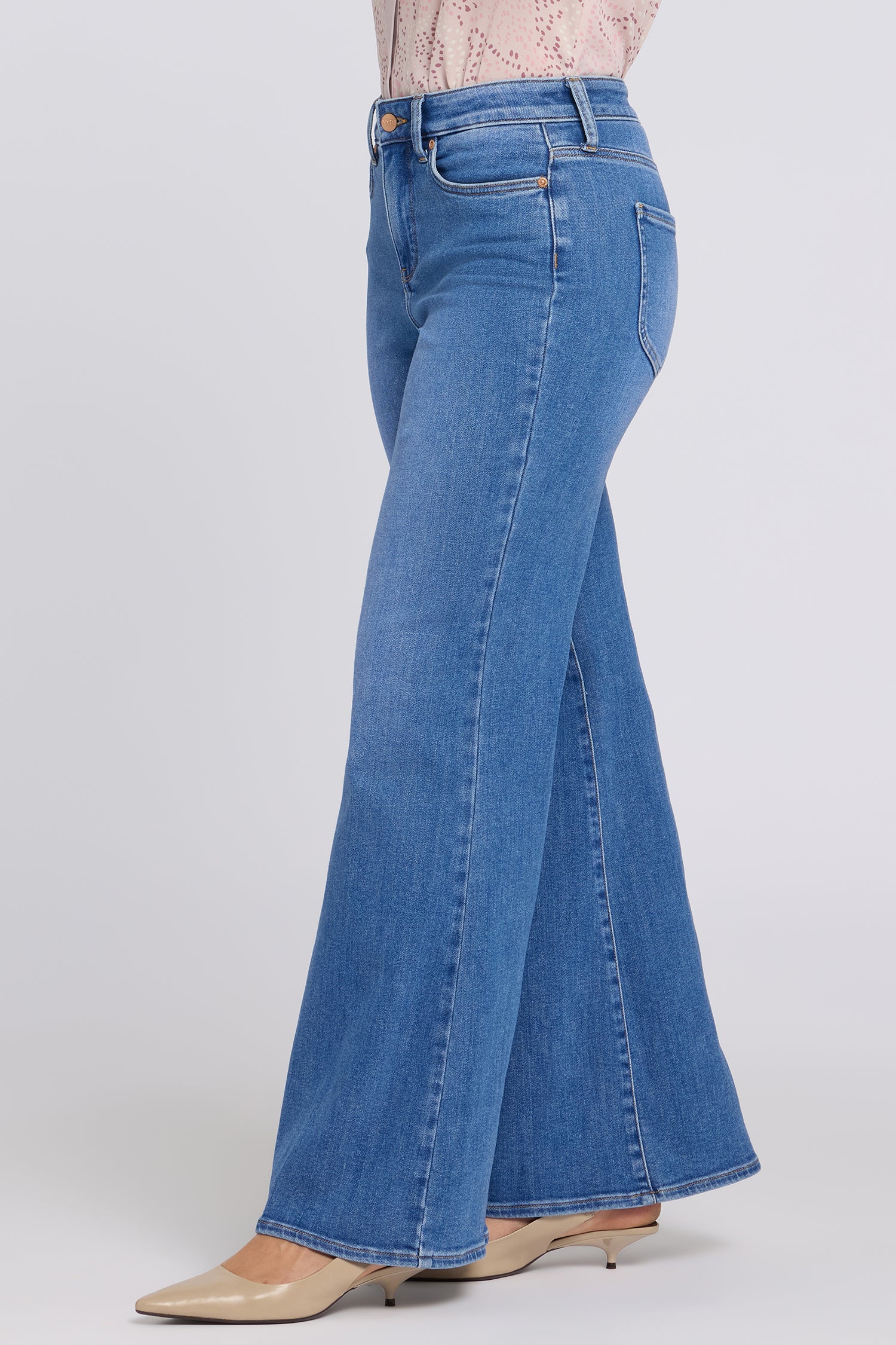 NYDJ Mia Palazzo Jeans With High Rise - Blue Paradise
