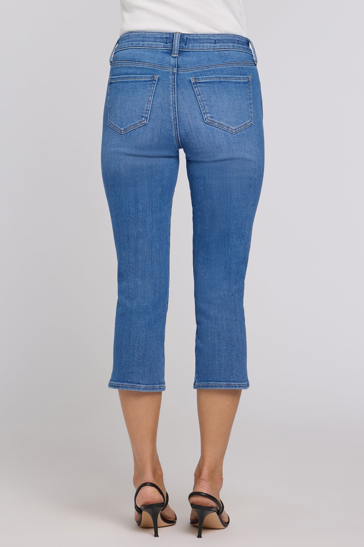 NYDJ Chloe Capri Jeans With Side Slits - Blue Paradise