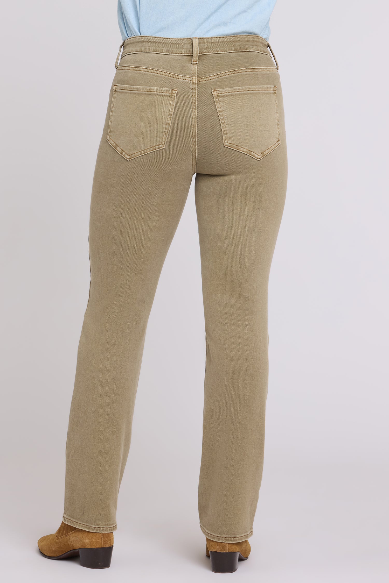NYDJ Marilyn Straight Jeans With High Rise And 31" Inseam - Retro Travertine