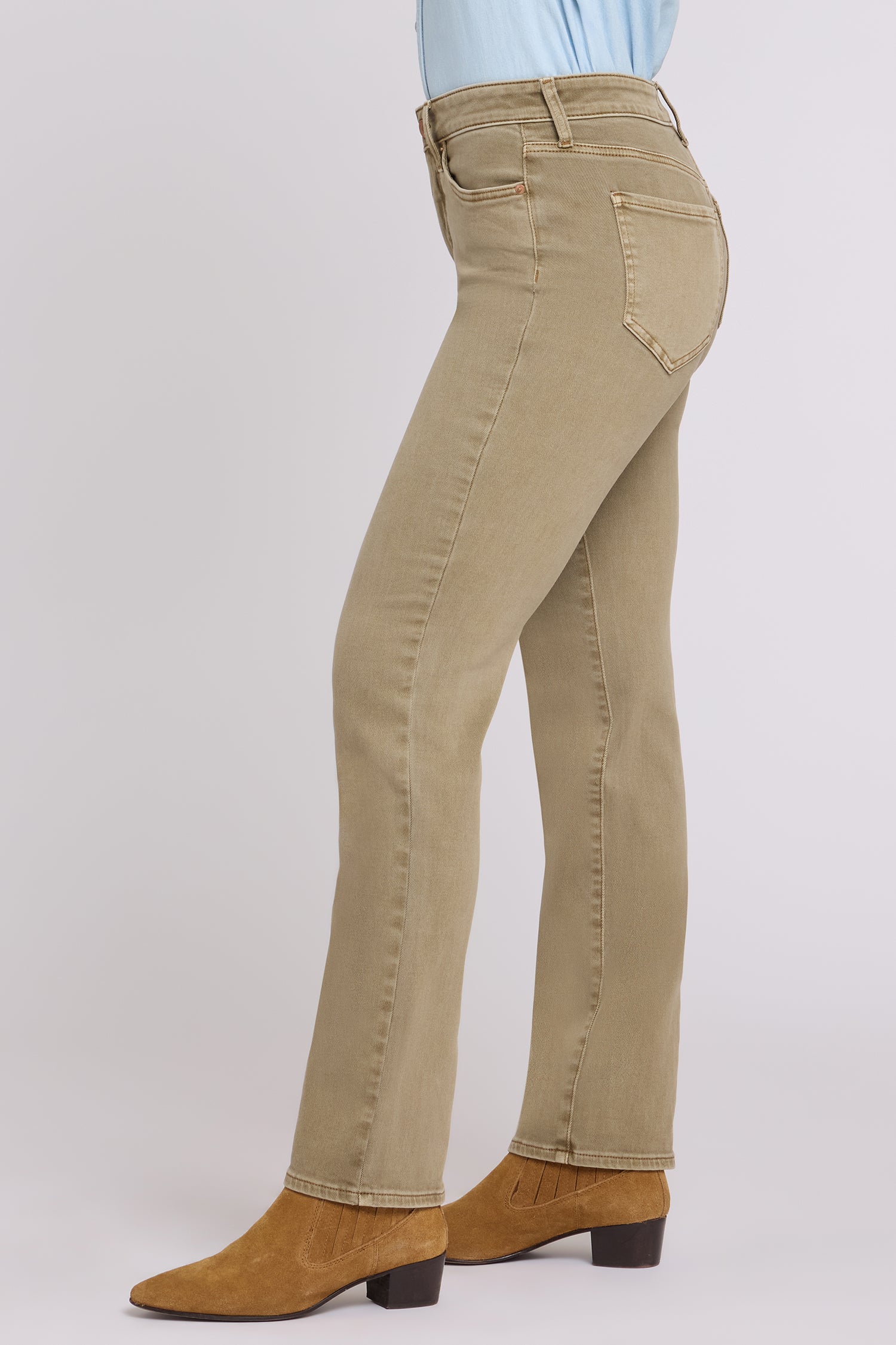 NYDJ Marilyn Straight Jeans With High Rise And 31" Inseam - Retro Travertine