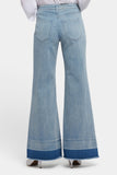 NYDJ Mia Palazzo Jeans With High Rise And Shadow Hems - Light Paradise