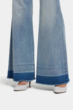 NYDJ Mia Palazzo Jeans With High Rise And Shadow Hems - Light Paradise