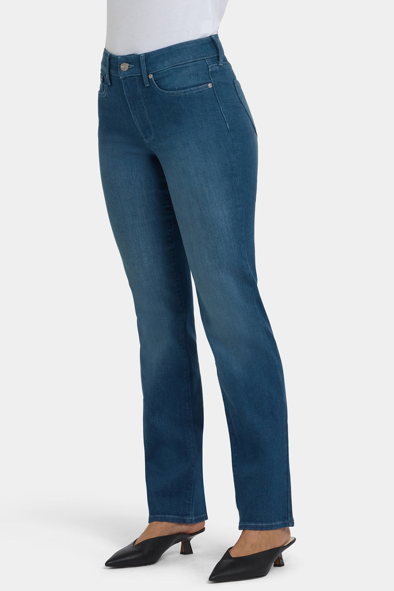 NYDJ Marilyn Straight Jeans In Tall With High Rise And 34