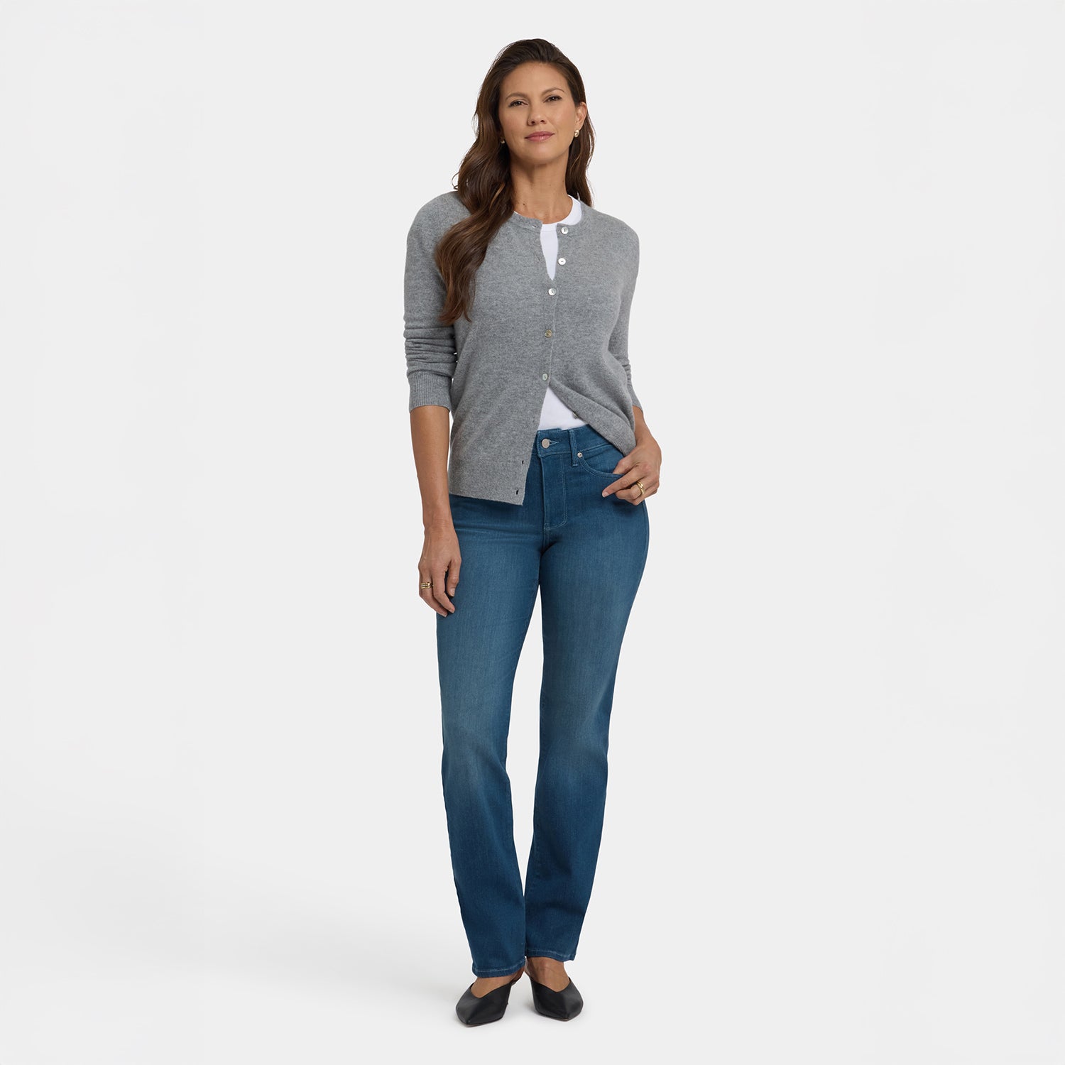 Marilyn Straight Jeans With High Rise And 31