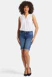 NYDJ Briella 11 Inch Denim Shorts With Roll Cuffs - Cascade Wave