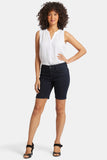 NYDJ Ella Denim Shorts With Side Slits - Midnight Falls