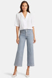 NYDJ Teresa Wide Leg Ankle Jeans With Silver Foil Coating - Sparkling Lights