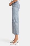 NYDJ Teresa Wide Leg Ankle Jeans With Silver Foil Coating - Sparkling Lights