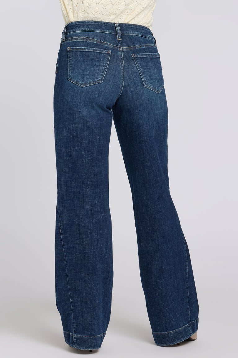 NYDJ Teresa Wide Leg Jeans With Side Godets - Sunset Villa