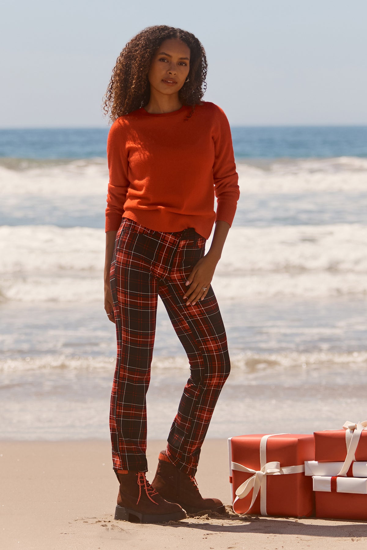 NYDJ Marilyn Straight Pants In Ponte Knit - Passion for Plaid
