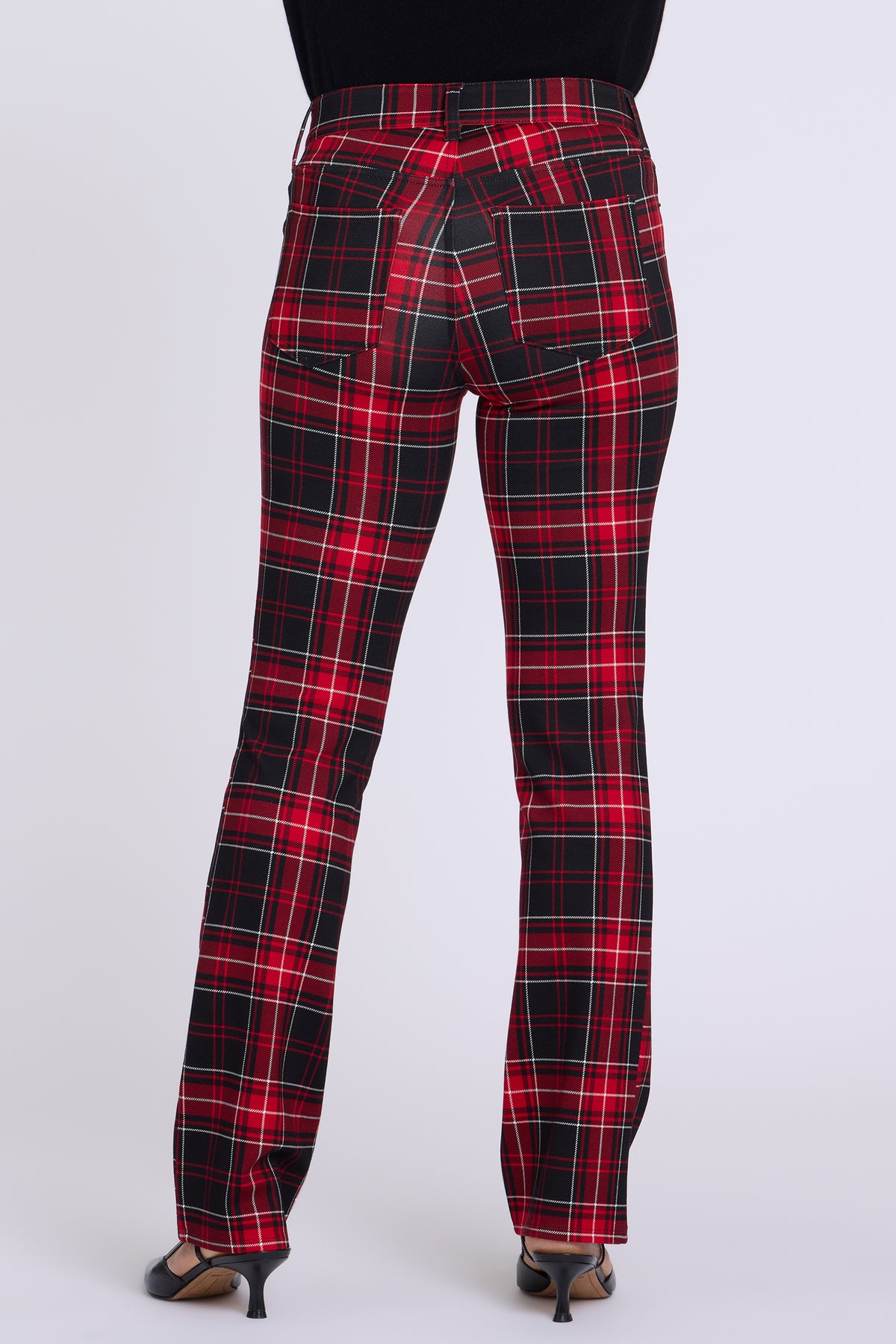 NYDJ Marilyn Straight Pants In Ponte Knit - Passion for Plaid