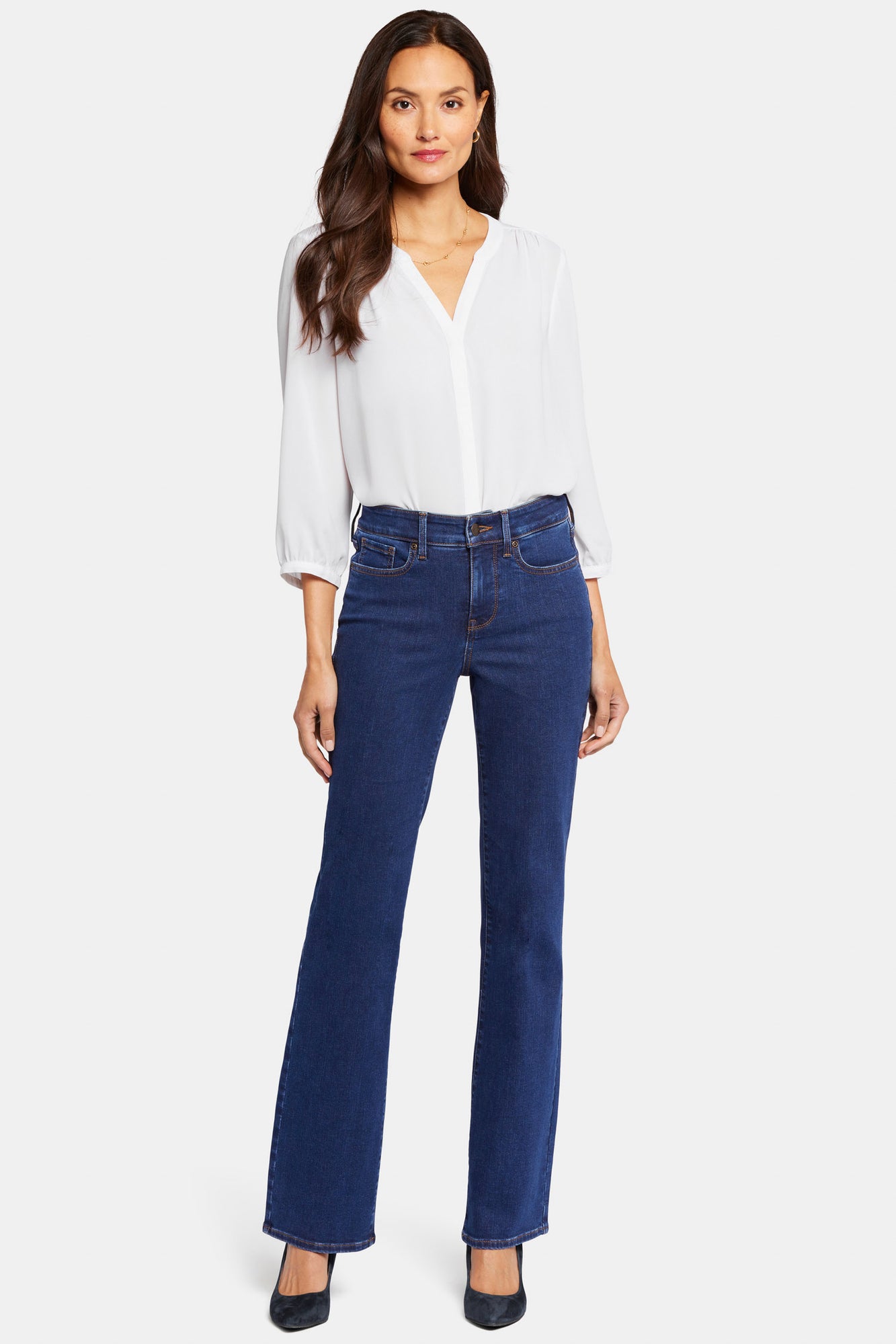 NYDJ Blake Slim Flared Jeans With High Rise - Quinn