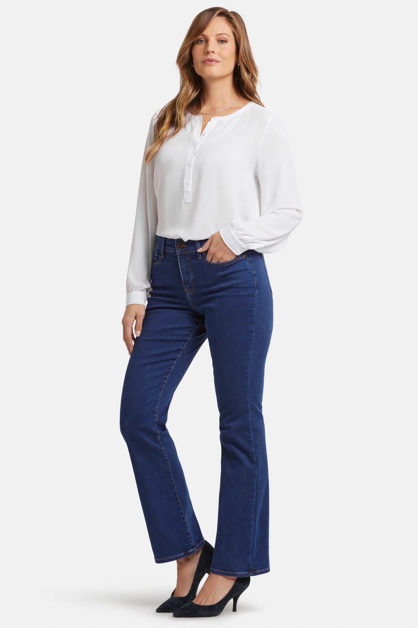 NYDJ Blake Slim Flared Jeans With High Rise - Quinn