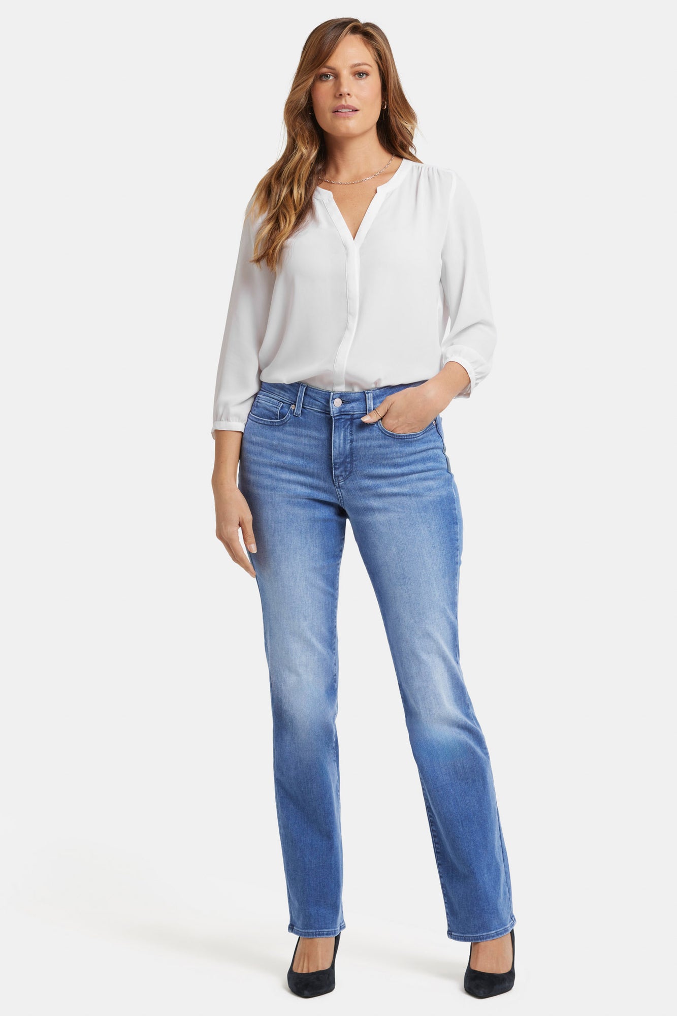 NYDJ Blake Slim Flared Jeans With High Rise - Stunning