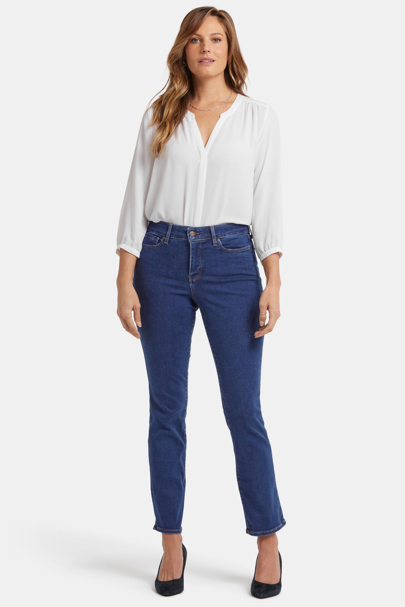 NYDJ Ellison Straight Jeans With High Rise - Quinn