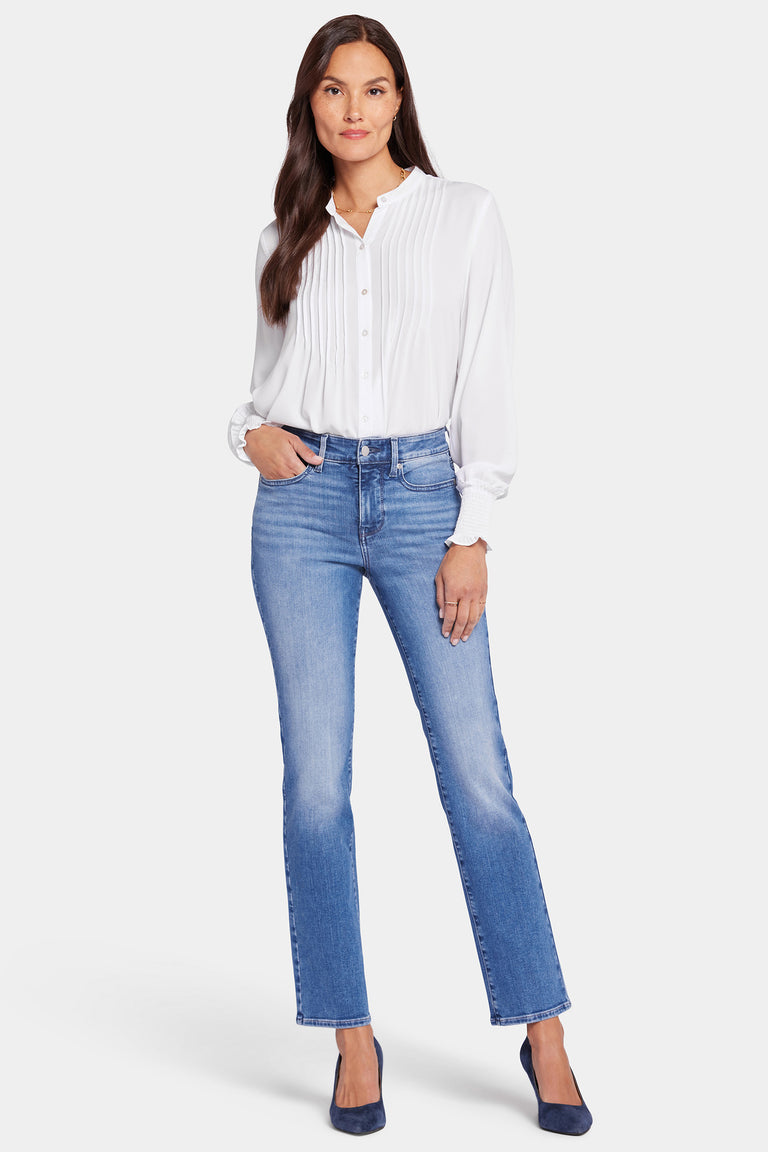 NYDJ Ellison Straight Jeans With High Rise - Stunning