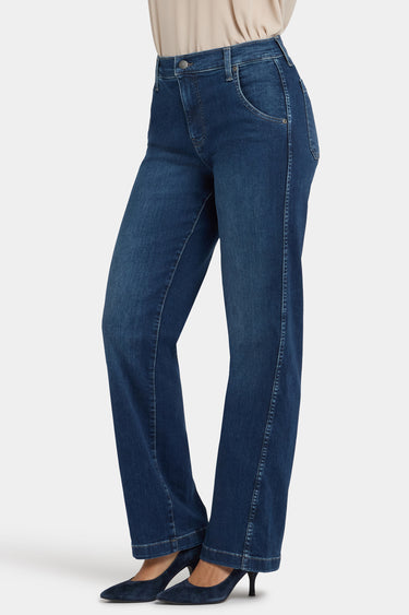 NYDJ Brooke Loose Straight Jeans With Super High Rise - Louvre Sapphire