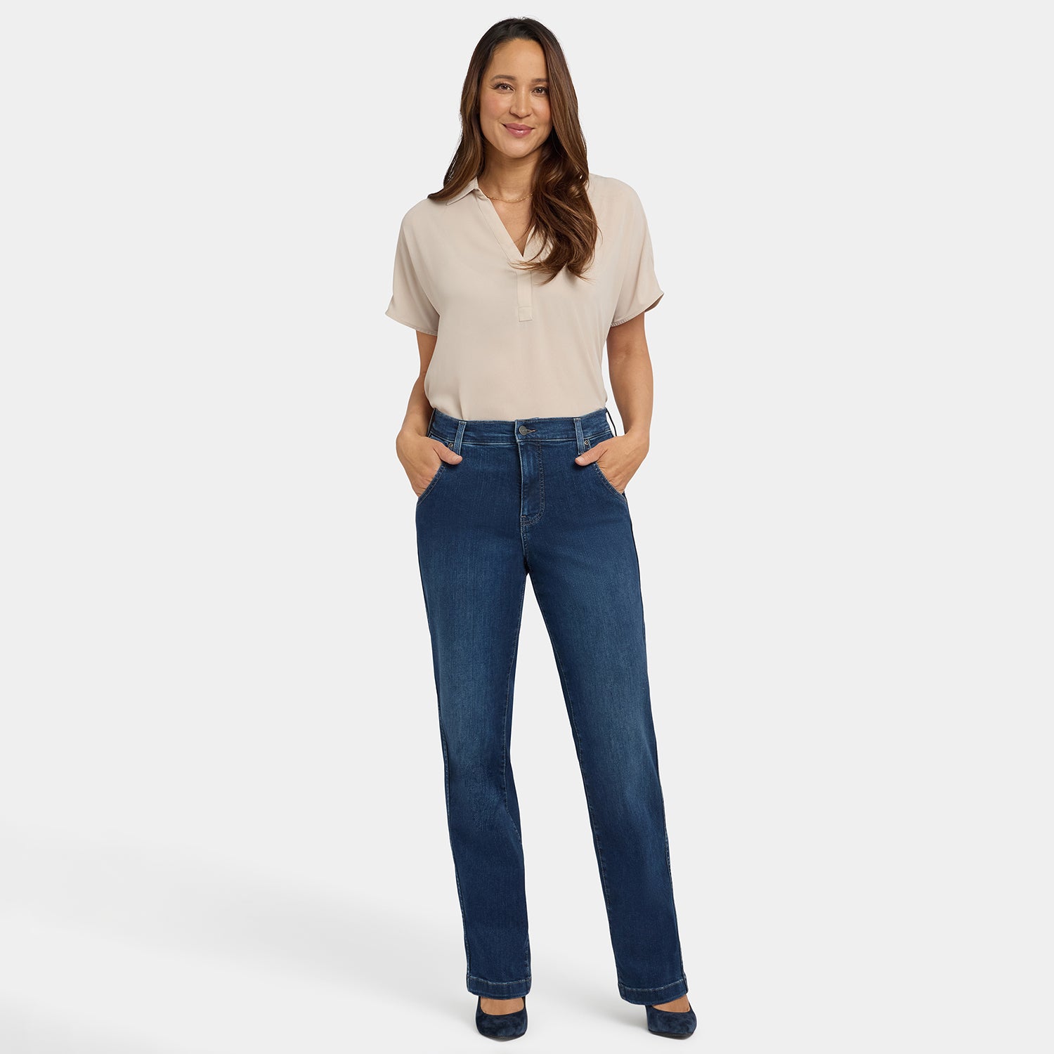 Brooke Loose Straight Jeans With Super High Rise - Louvre