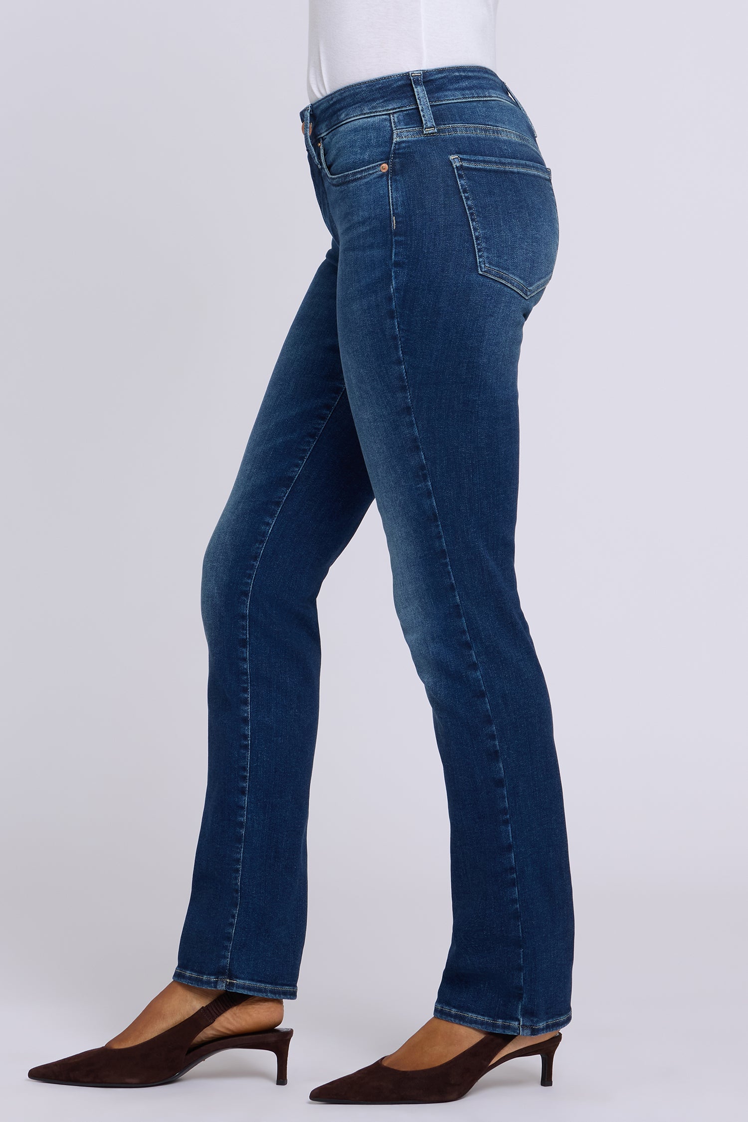 NYDJ Marilyn Straight Jeans  - Dahlia