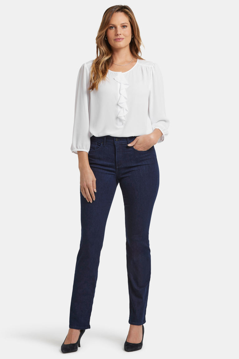 NYDJ Marilyn Straight Jeans  - Rinse