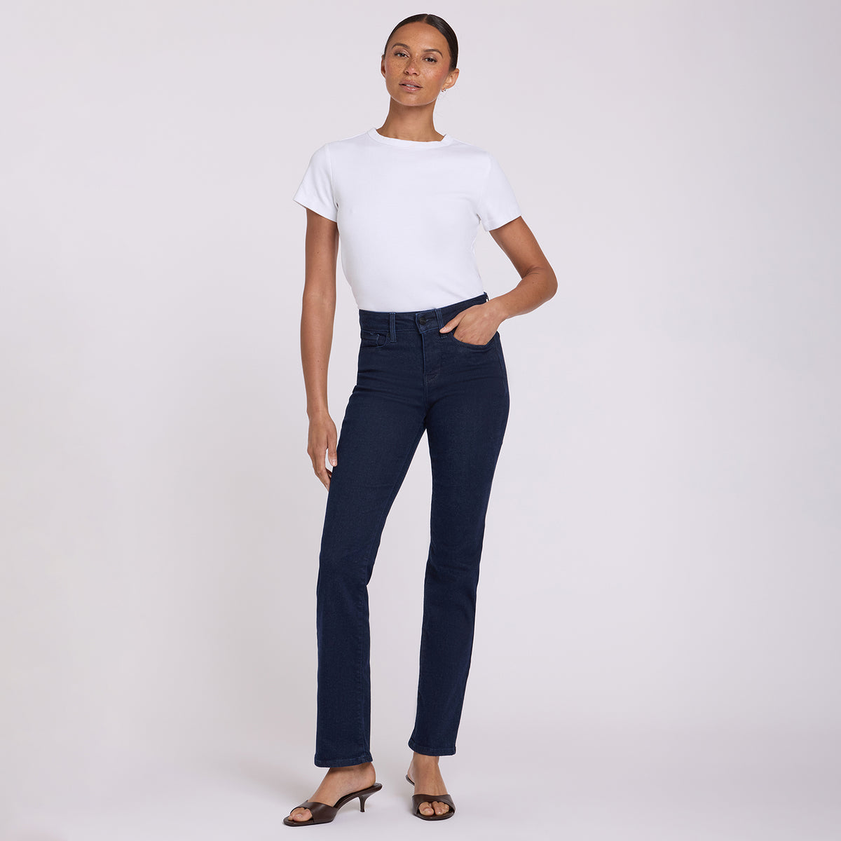 NYDJ Marilyn Straight Jeans  - Rinse