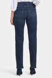 NYDJ Marilyn Straight Jeans In Long Inseam With High Rise - Presley