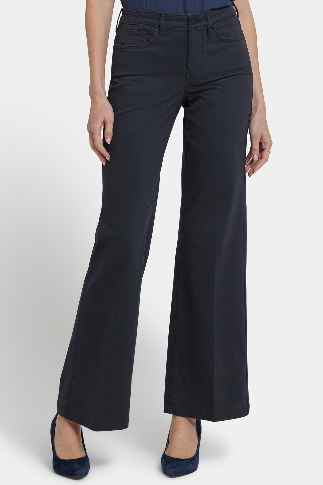 NYDJ Teresa Wide Leg Jeans  - Washed Black