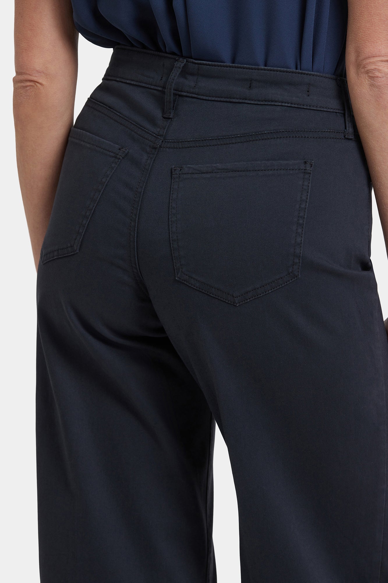 NYDJ Teresa Wide Leg Jeans  - Washed Black