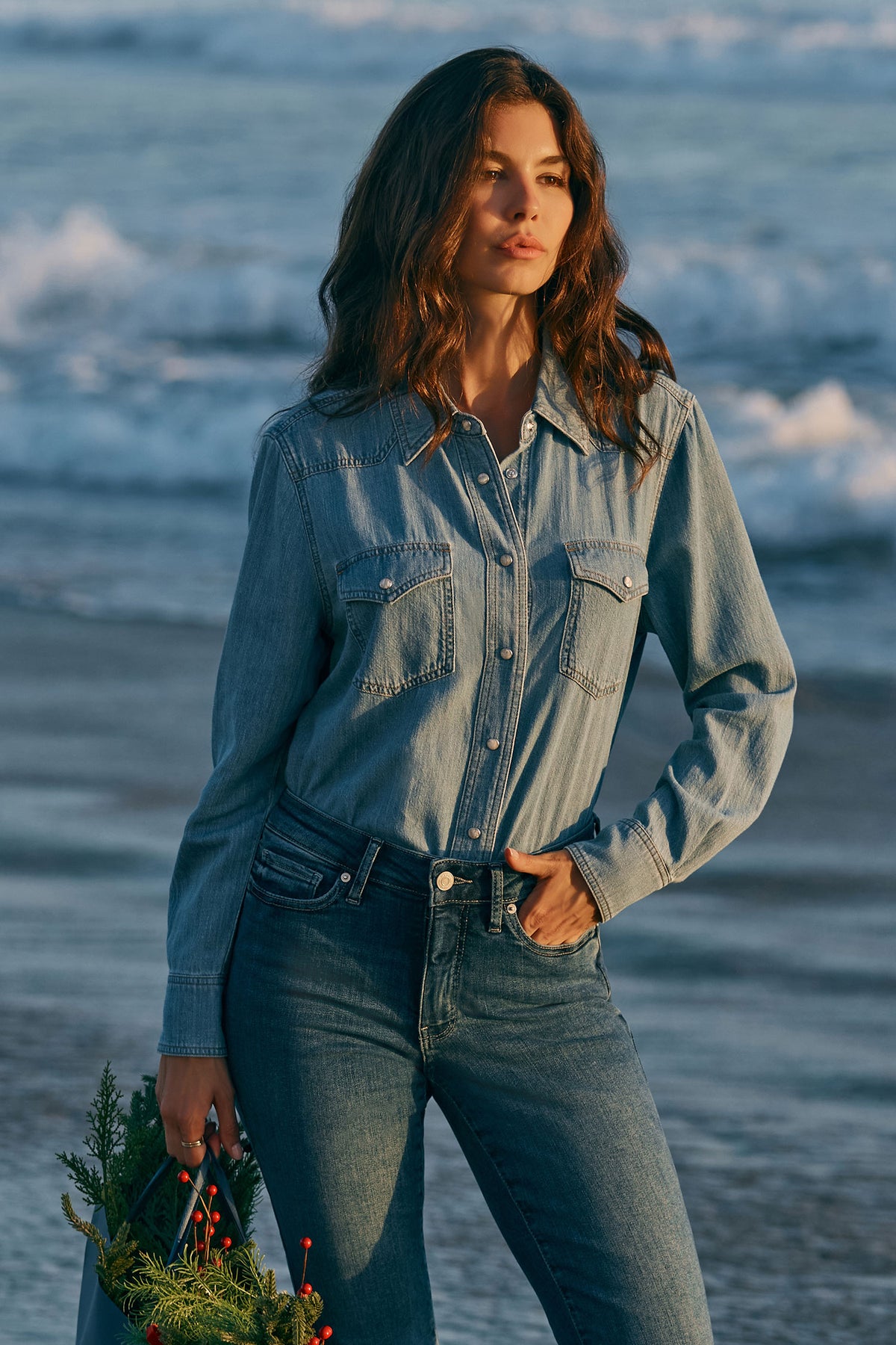 NYDJ Classic Denim Shirt  - Alyssum