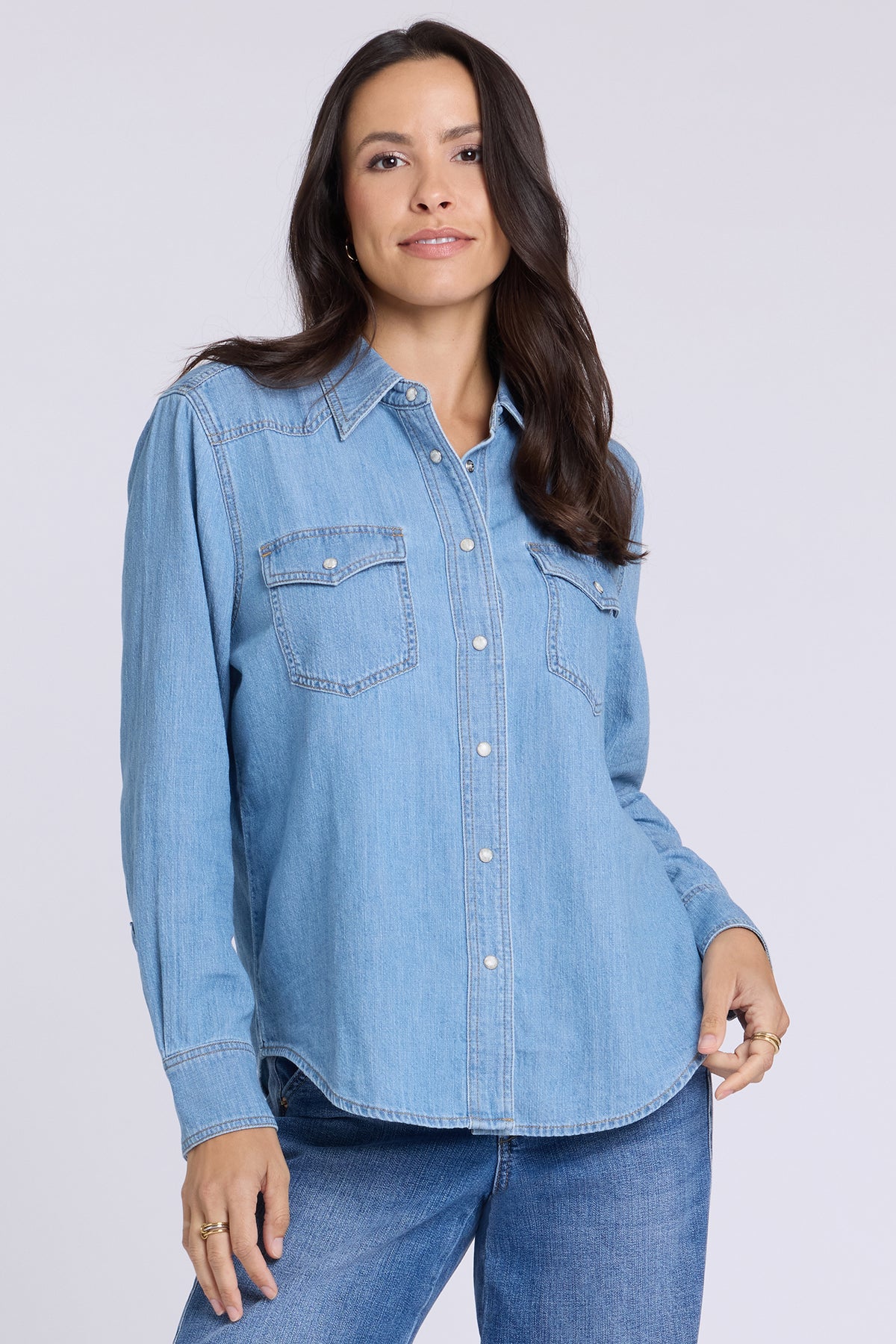 NYDJ Classic Denim Shirt  - Alyssum